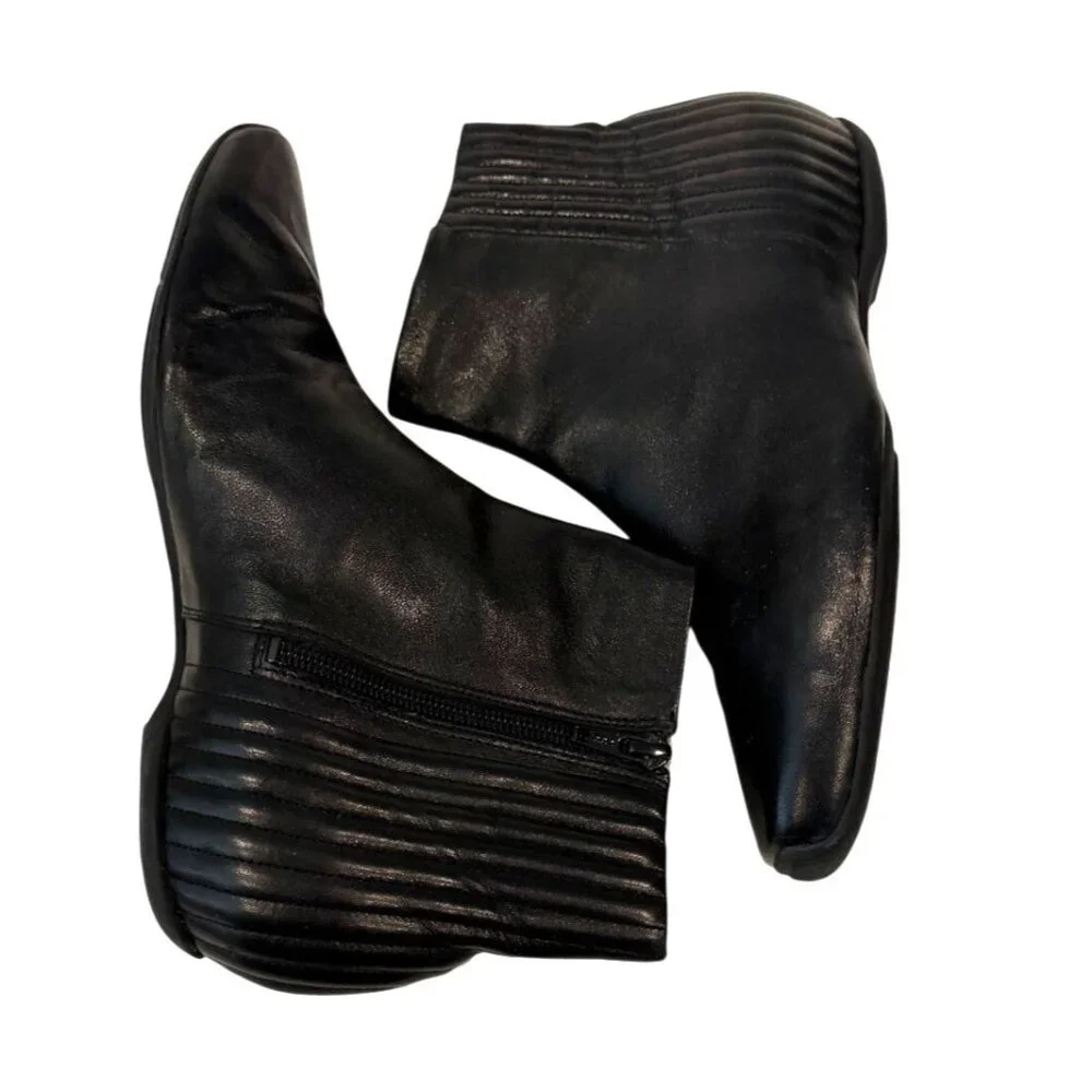 Kenneth Cole Southern Sky Women's Black Quilted Ankle Square Toe Booties 7.5